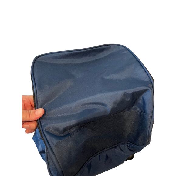 Penguin Munsingwear Heavy Canvas Blue Duffel Bag 24x12x12 - Picture 6 of 6